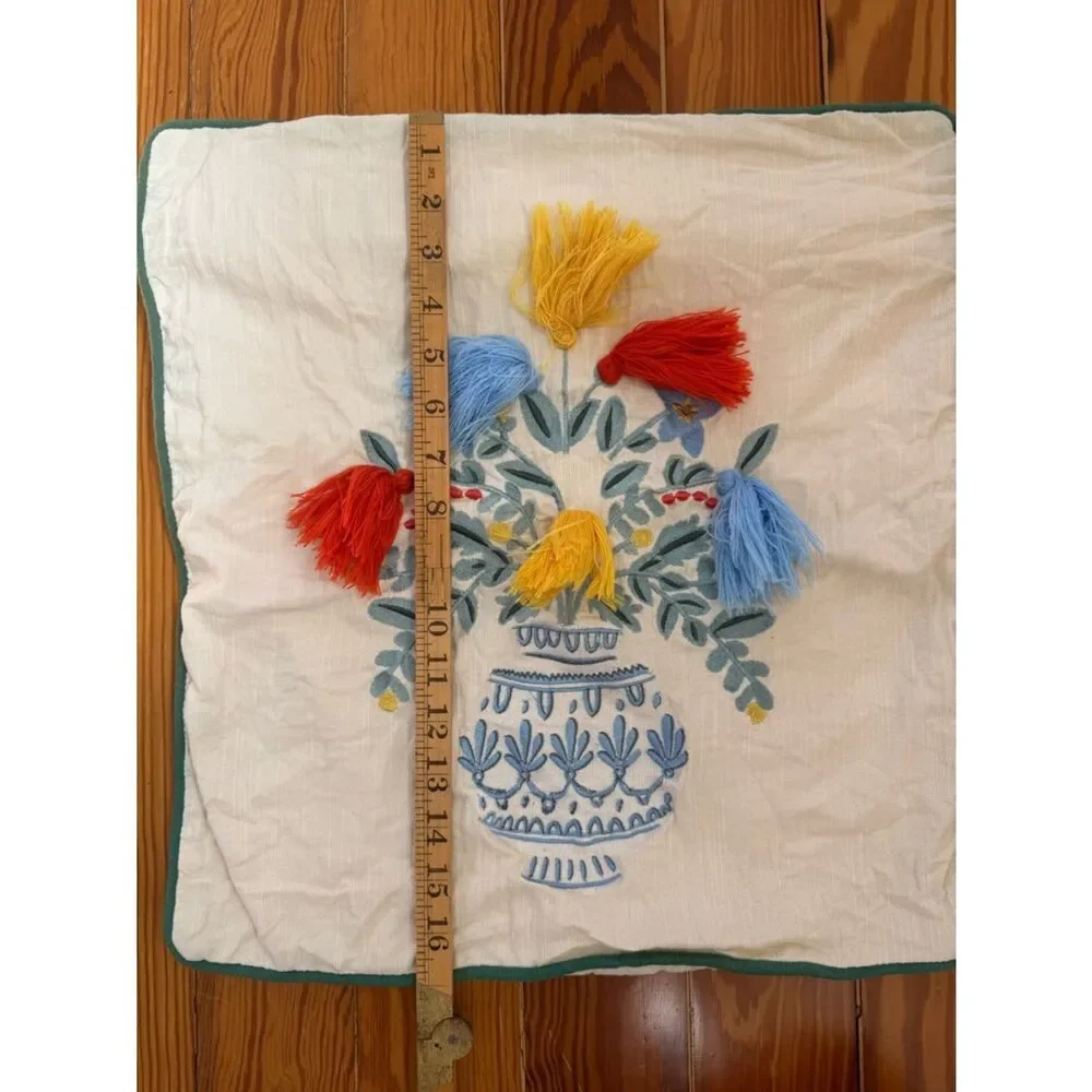 Rifle Paper Co Vase Study No. 5 Embroidered Pillow Sham